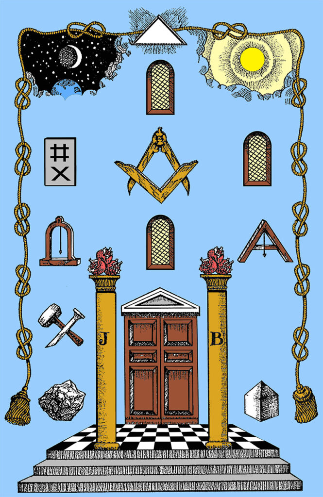 Tapiz o Cuadro de Logia del Rito Francés
